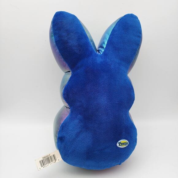 Peeps Blue Bunny Plush 12" Iridescent Blue Purple Side Stuffed Animal Toy 2024 - Picture 3 of 9
